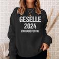 Geselle 2024 Ich Habe Fertig Prüfung Gesellenprüfung Sweatshirt Geschenke für Sie