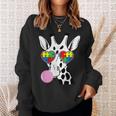 Giraffe Puzzle Piece Autism Awareness Autistic Warrior Sweatshirt Gifts for Her