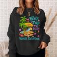 Girls Trip 2024 Palm Tree Sunset North Carolina Beach Sweatshirt Gifts for Her