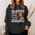 Glasses Make Me Sexy Locs Make Me Dangerous Black Girl Sweatshirt Gifts for Her