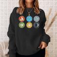 Gloomhaven Elements Symbol Fire Ice Air Earth Light Dark Sweatshirt Gifts for Her