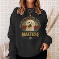 God Created Maltese Sweatshirt Gifts for Her