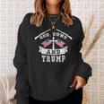 God Guns And Trump Us President Election Donald Trump 2024 Sweatshirt Gifts for Her