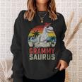 GrammysaurusRex Dinosaur Grammy Saurus Mother's Family Sweatshirt Gifts for Her