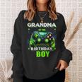 Grandma Of The Birthday Boy Matching Family Video Game Party Sweatshirt Gifts for Her