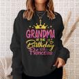 Grandma Of The Birthday Princess Girls Party Family Matching Sweatshirt Gifts for Her