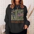 My Grandson Is A Soldier Proud Army Grandpa Grandfather Sweatshirt Gifts for Her