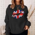 Great Britain England Lips For Brit Sweatshirt Gifts for Her