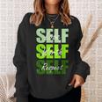 Green Self-Ish X 3 Green Color Graphic Sweatshirt Gifts for Her