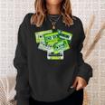 Green Tape Cassettes Classic Old School Green Color Graphic Sweatshirt Gifts for Her