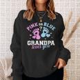 Großvater Sweatshirt Pink or Blue, Grandpa Loves You für Geschlechtsenthüllung Geschenke für Sie