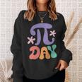 Groovy In My Pi Day Era Spiral Pi Math For Pi Day 314 Sweatshirt Gifts for Her
