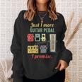 Guitar Player Pedal Board Guitarist Playing Guitars Sweatshirt Gifts for Her