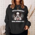 Guten Morgen Ganz Dünne Eis Border Collie Dog Sweatshirt Geschenke für Sie