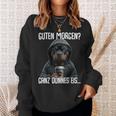 Guten Morgen Ganz Dünnes Eis Morgenmuffel Rottweiler Sweatshirt Geschenke für Sie