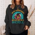 Guy On A Bicycle Grandpa Cycling Sweatshirt Gifts for Her