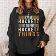 Hackett Family Name Surname Reunion Matching Family Tree Sweatshirt Gifts for Her