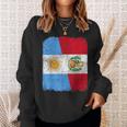 Half Argentinian Half Peruvian Flag Heritage Pride Roots Sweatshirt Gifts for Her