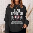 Hamilton Clan Scottish Name Coat Of Arms Tartan Family Party Sweatshirt Gifts for Her