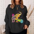 Happy Holi Couleurs Inde Printemps Hindou Elephant Holi Sweater e Cadeaux pour elle