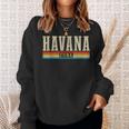 Havana Vintage Cuba Havana Cuba Caribbean Souvenir Sweatshirt Geschenke für Sie