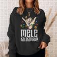 Hawaiian Christmas Mele Kaliki Shaka Kalikimaka Sweatshirt Gifts for Her