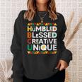 Hbcu Humbled Blessed Creative Unique Historical Black Sweatshirt Gifts for Her