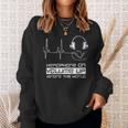 Headphone On Volume Up Ignore The World Headphones Sweatshirt Gifts for Her