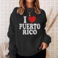I Heart Love Puerto Rico Sweatshirt Gifts for Her