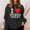 I Heart Skibidi Toilet I Love Skibidi Toilet Sweatshirt Gifts for Her