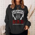Helicopter Hog Hunting Wild Hogs Grunt Boar Hunting Dad Sweatshirt Gifts for Her