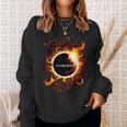 Hello Darkness My Old Friend Pink Solar Eclipse April Sweatshirt Gifts for Her