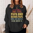 Herren Bonus Papa Papa Stiefvater Sweatshirt Geschenke für Sie