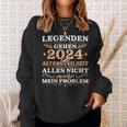 Herren Ruhestand 2024 Legende In Altersteilzeit Sweatshirt Geschenke für Sie