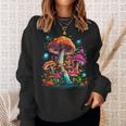 Hippie Mushrooms Psychedelic Forest Fungi Festival Sweatshirt Gifts for Her