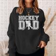 Hockey Dad Father's Day Ice Hockey Vintage Daddy Papa Father Sweatshirt Gifts for Her