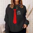 Home Office Outfit Red Tie Telecommute Working From Home Sweatshirt Gifts for Her