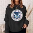 Homeland Security Tsa Veteran Work Emblem Patch Sweatshirt Gifts for Her