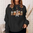 Horror Fall Coffee Beagle Dog Hallowwen Pumpkin Spice Autumn Sweatshirt Gifts for Her