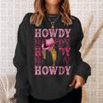 Howdy Retro Western Black Cowgirl African American Women Sweatshirt Gifts for Her