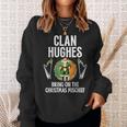 Hughes Clan Christmas Ireland Family Name Party Sweatshirt Gifts for Her
