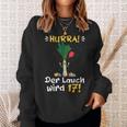 Hurra Der Lauch Wird 17 Boy 17Th Birthday Sweatshirt Geschenke für Sie