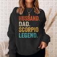 Husband Dad Scorpio Legend Zodiac Astrology Vintage Sweatshirt Gifts for Her