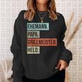 Husband Papa Grillmeister Held Sweatshirt Geschenke für Sie