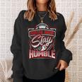 Hustle Hard Stay Humble Urban Hip Hop Sweatshirt Gifts for Her