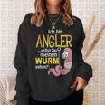 Ich Bin Angler, Willst Du Mein Wurm Sehen Sweatshirt, Schwarz Geschenke für Sie