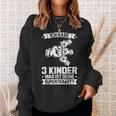 Ich Bin Papaon 3 Kinder Papa 3 Sweatshirt Geschenke für Sie