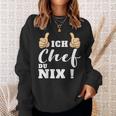 Ich Chef Du Nix Sweatshirt, Lustiges Statement Sweatshirt für Chefs – Schwarz Geschenke für Sie