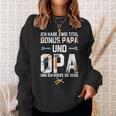 Ich Habe Zwei Titel Bonus Papa Und Opa Rocke Sie Both Sweatshirt Geschenke für Sie