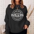 Ich Habe Zwei Titel Papa Und Opaater Großvateratertag Sweatshirt Geschenke für Sie